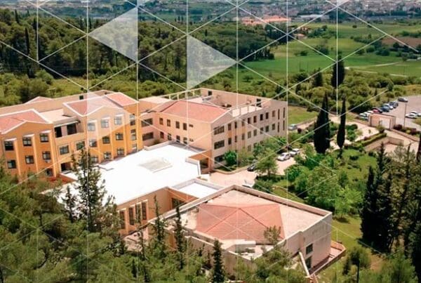 University of the Peloponnese (Greece) - Areial view of university campus