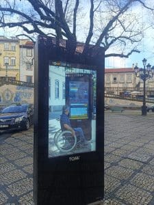 TOMI Interactive touchscreen on the street