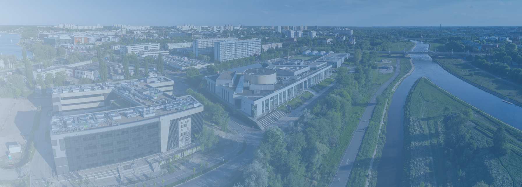 Panoramic view of Poznan city (Poland)