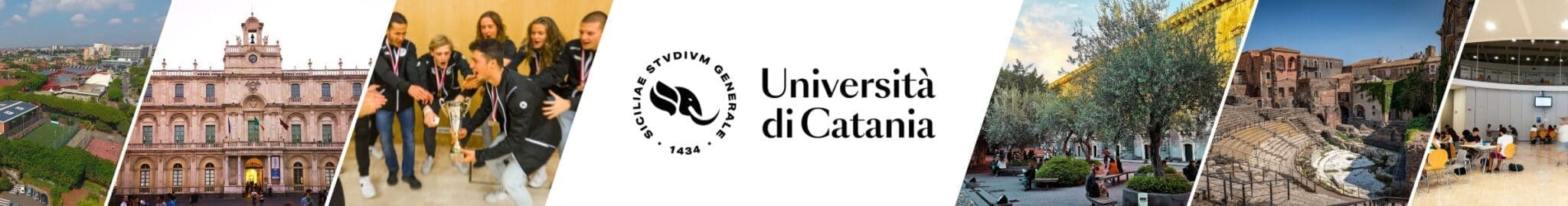 Header of pictures of UNICT campus