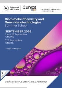 Biomimetic Chemistry and Green Nanotechnologies – Summer School