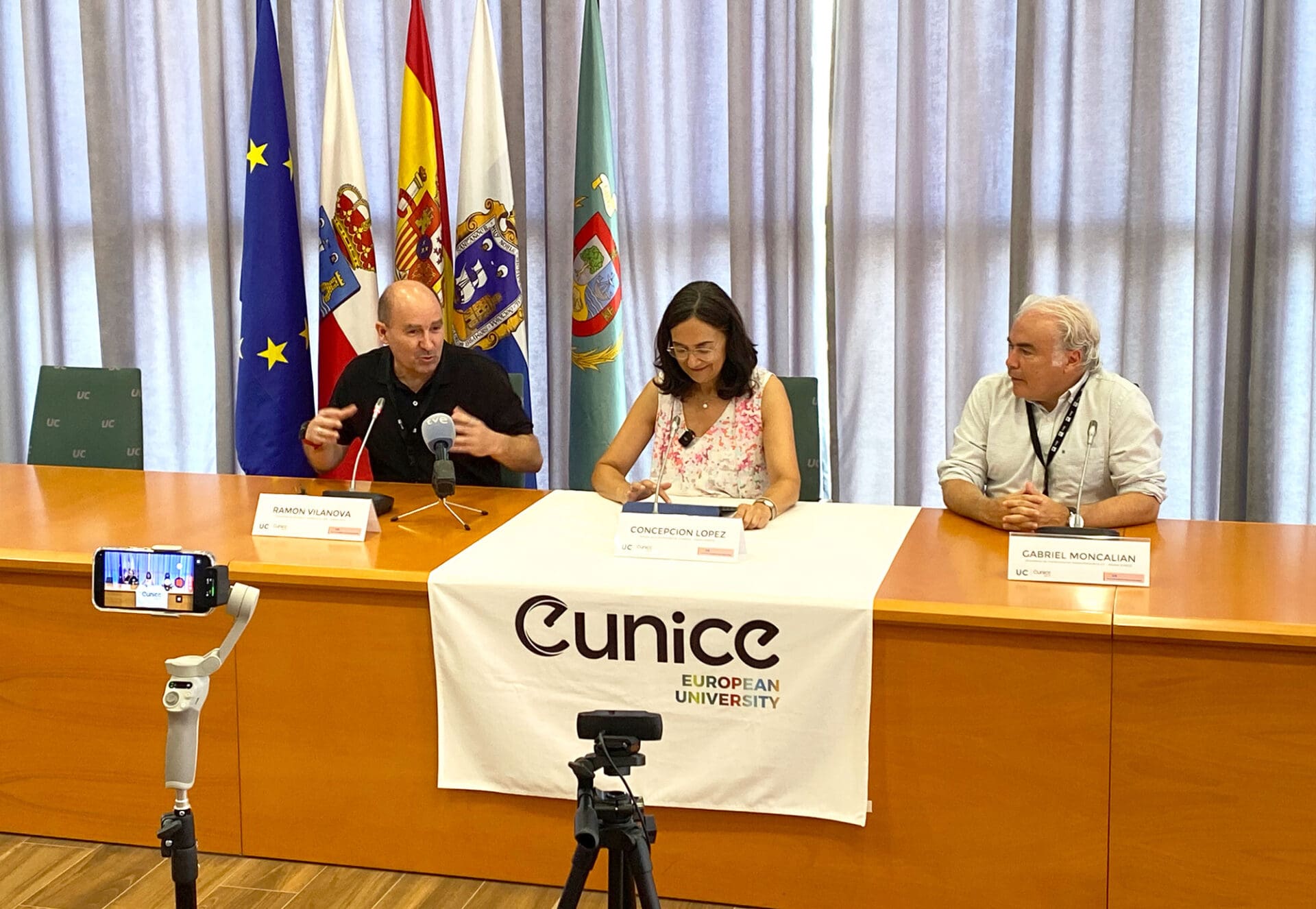 Ramon Vilanova, Conchi Lopez and Gabriel Moncalián